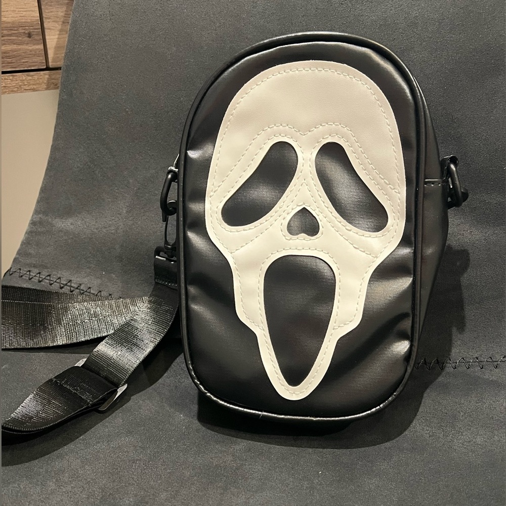 Ghostface Black and White Crossbody Bag